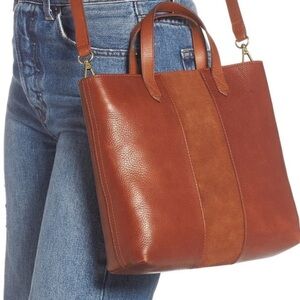 Madewell Brown Leather and Suede Crossbody Purse
